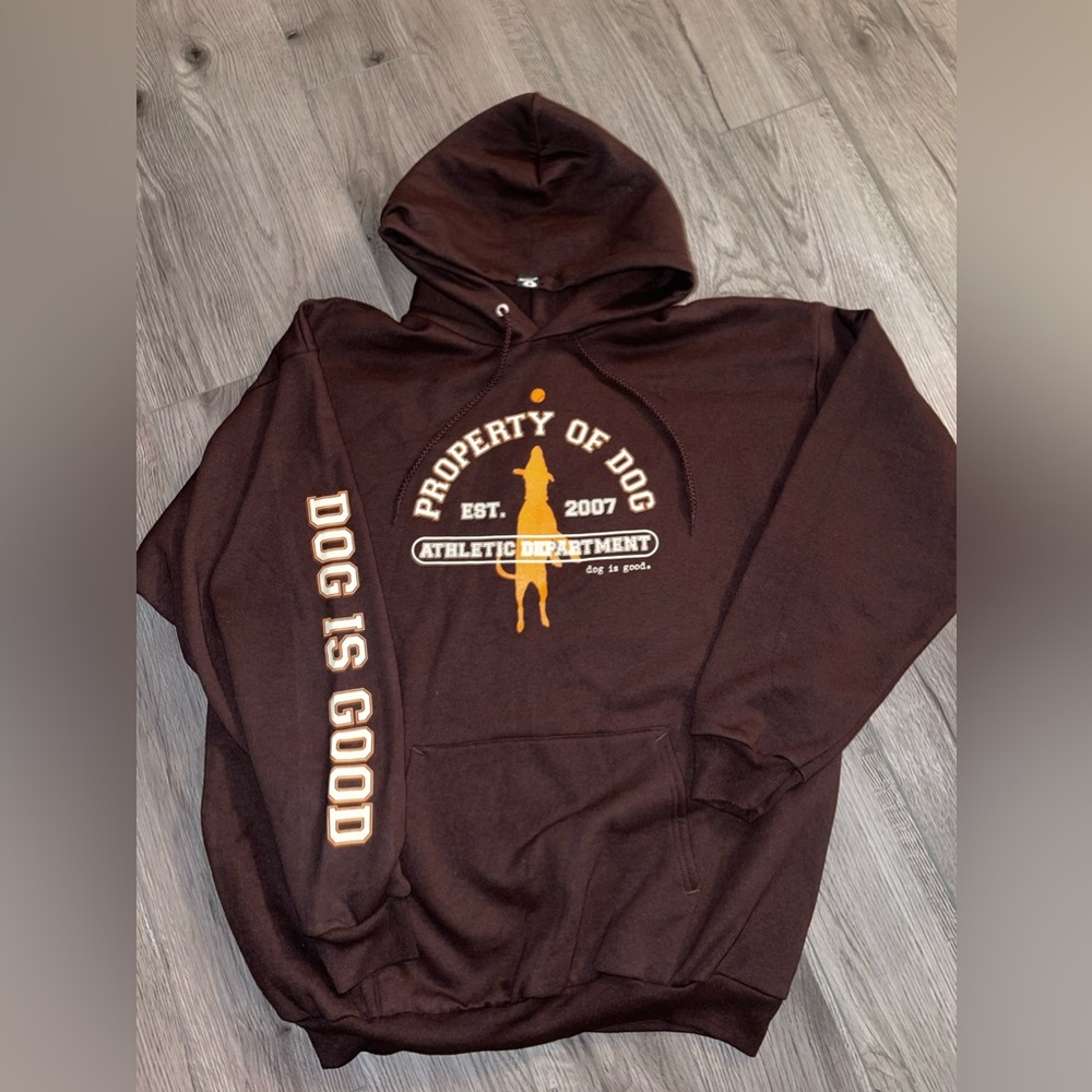 Dog is Good Mena Size‎ XL “Property of Dog” Hoodie